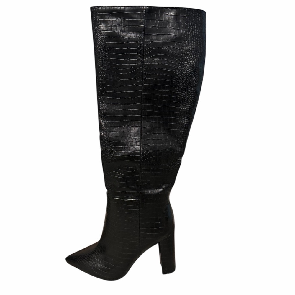 Billini Milla Croc Embossed Knee-High Boots Like New Size 10 - Picture 5 of 10